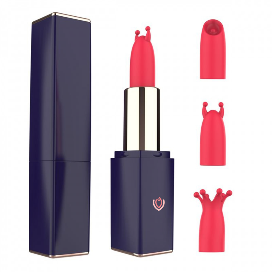 LIPSTICK VIBRADOR MULTIFUNCIONAL RECARGABLE USB