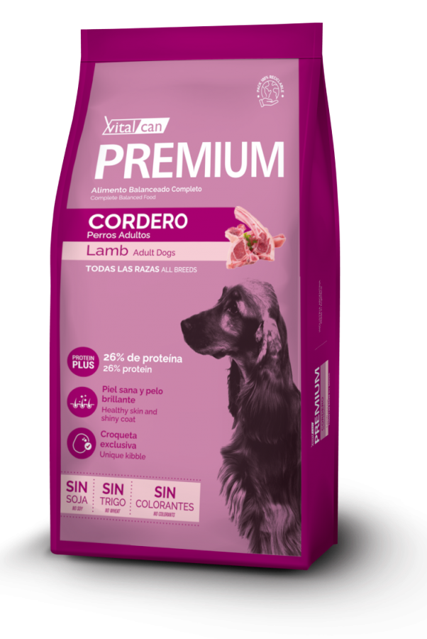 Vitalcan Premium Cordero - Perros Adultos - 20Kg